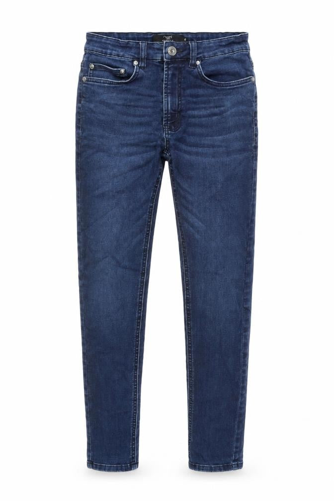 NEXT Mens Blue Cotton Skinny Jeans Size 27 in L33 in Regular Button