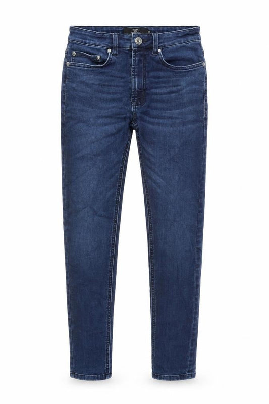 NEXT Womens Blue Cotton Skinny Jeans Size 27 in L33 in Regular Button