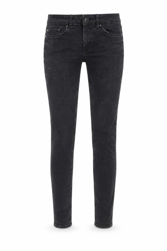 Zara Womens Grey Cotton Skinny Jeans Size 6 L27 in Regular Button