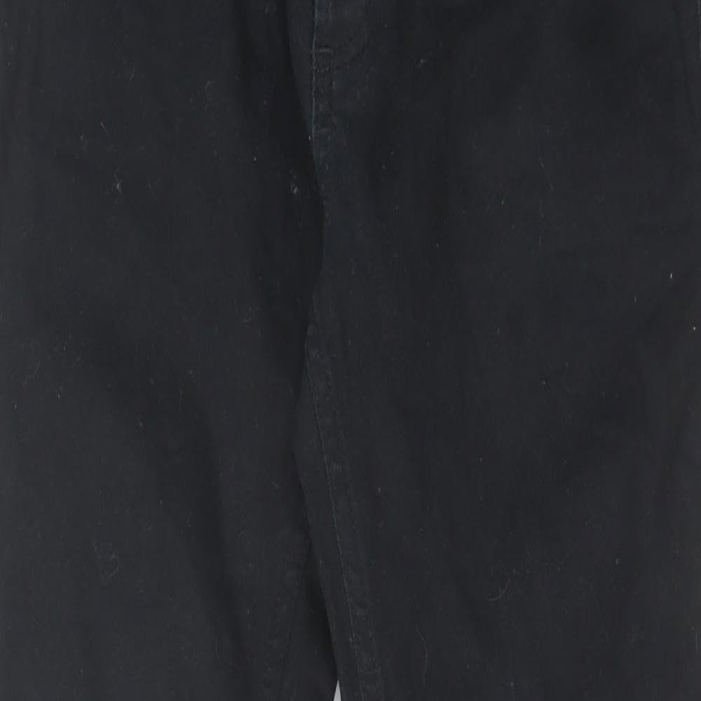 Topman Mens Black Cotton Skinny Jeans Size 30 in L30 in Slim Zip