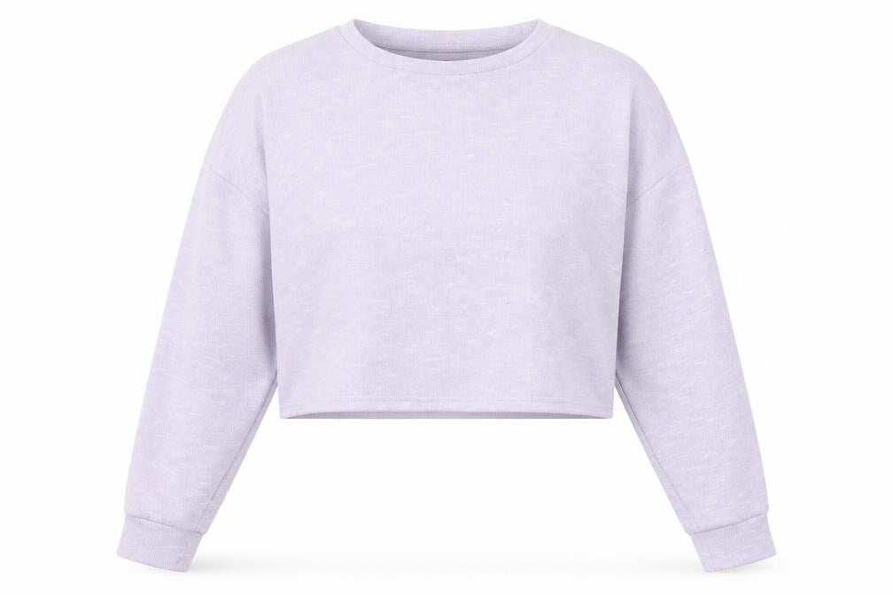 New Look Womens Purple Round Neck Polyester Pullover Jumper Size S