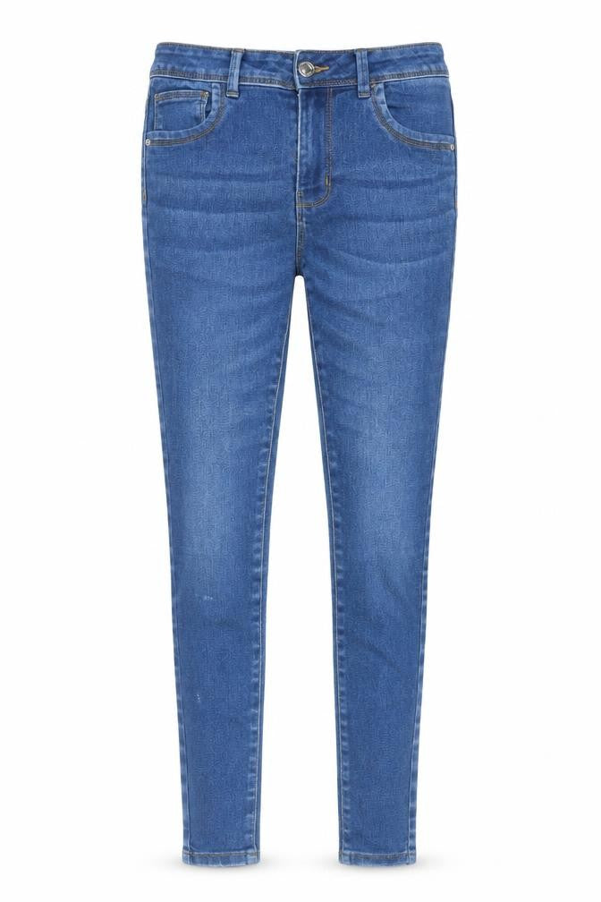 Denim & Co. Womens Blue Cotton Skinny Jeans Size 8 L27 in Regular Zip