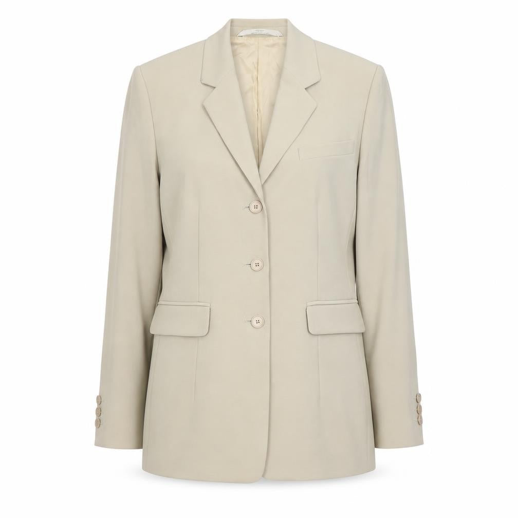 St Michael Womens Ivory Jacket Blazer Size 12 Button
