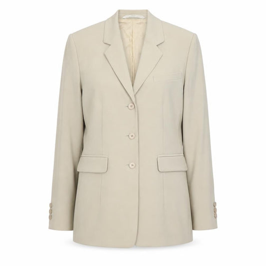 St Michael Womens Ivory Jacket Blazer Size 12 Button