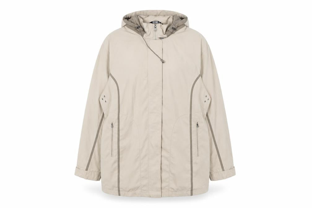 Bonmarché Womens Ivory Jacket Size XL Zip