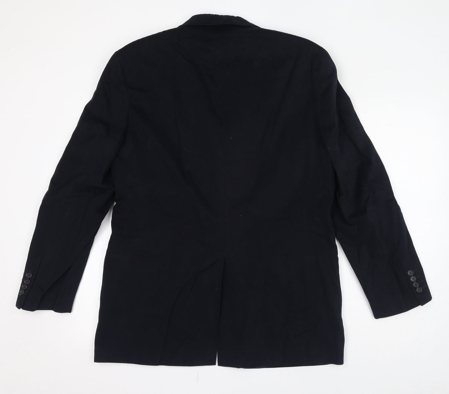 Marks and Spencer Mens Blue Cotton Jacket Suit Jacket Size 40 Regular