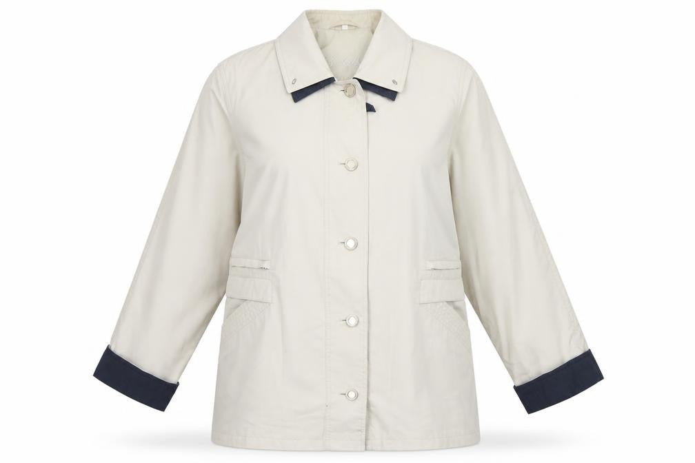 Berkertex Womens Ivory Jacket Size 18 Button