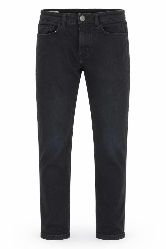 Denim & Co. Mens Black Cotton Tapered Jeans Size 28 in L32 in Regular Zip