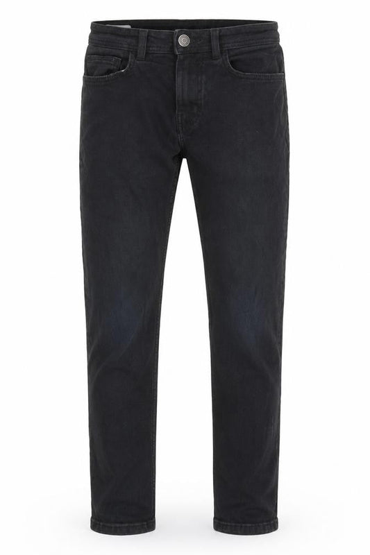 Denim & Co. Mens Black Cotton Tapered Jeans Size 28 in L32 in Regular Zip