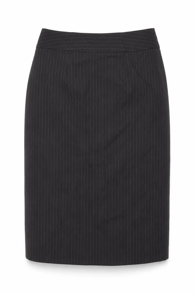 The Department Womens Black Striped Polyester Straight & Pencil Skirt Size 10 Zip