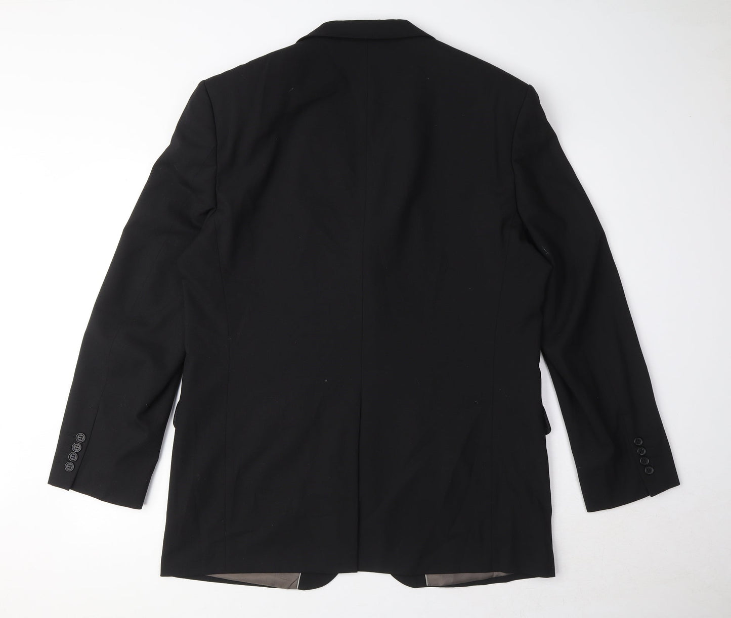 Marks and Spencer Mens Black Polyester Jacket Suit Jacket Size M Regular
