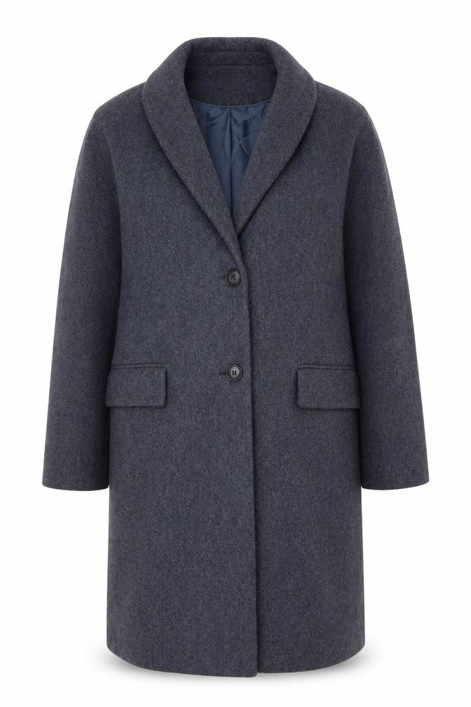 Dorothy Perkins Womens Blue Overcoat Coat Size 12 Button