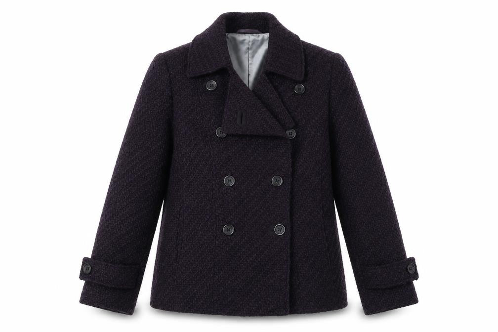 Per Una Womens Purple Geometric Jacket Blazer Size 12 Button