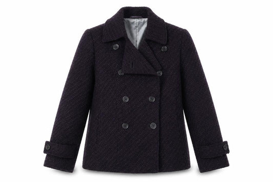 Per Una Womens Purple Geometric Jacket Blazer Size 12 Button
