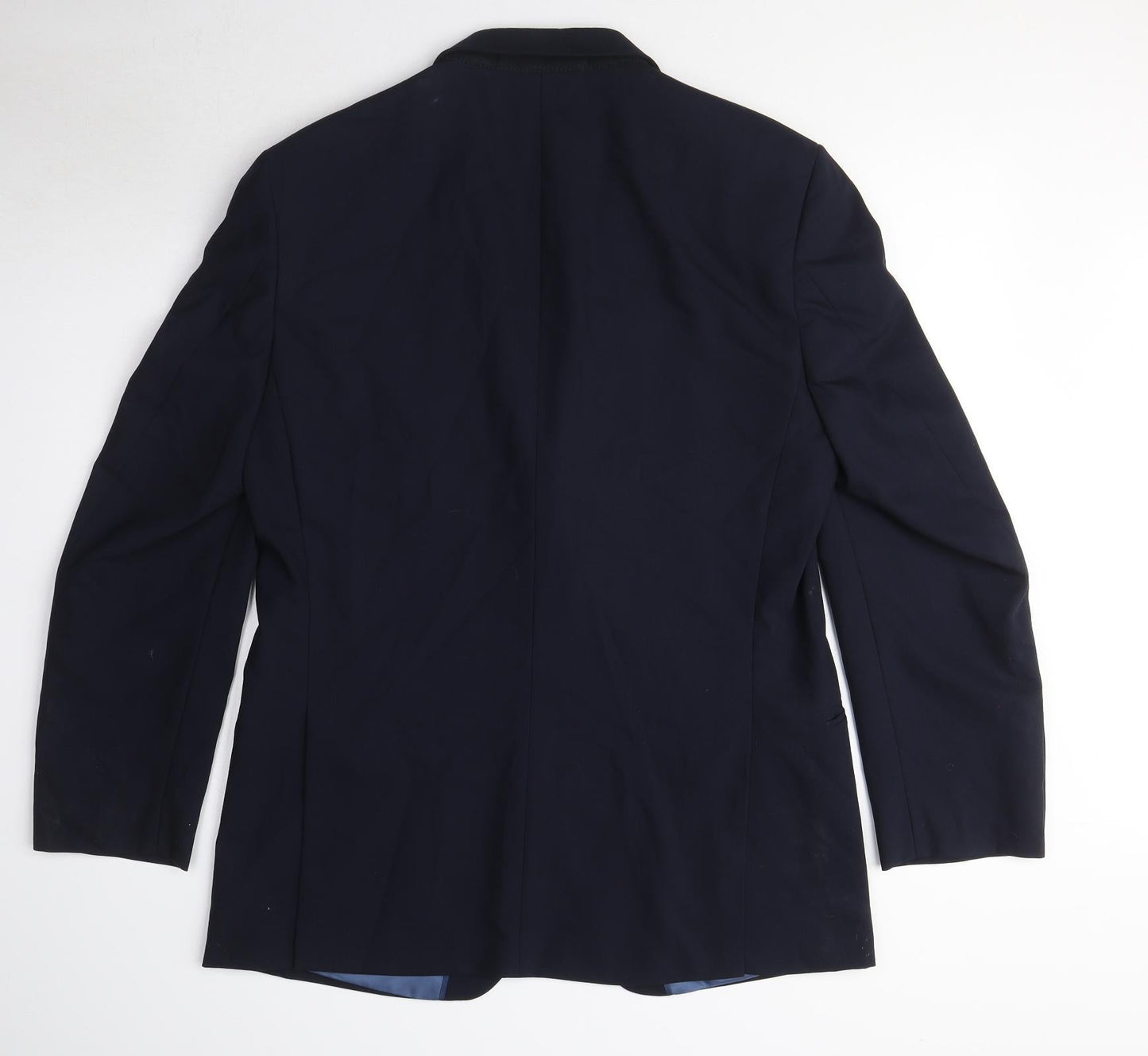 Marks and Spencer Mens Blue Wool Jacket Suit Jacket Size M Regular