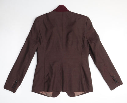 Next Womens Purple Polyester Jacket Blazer Size 12