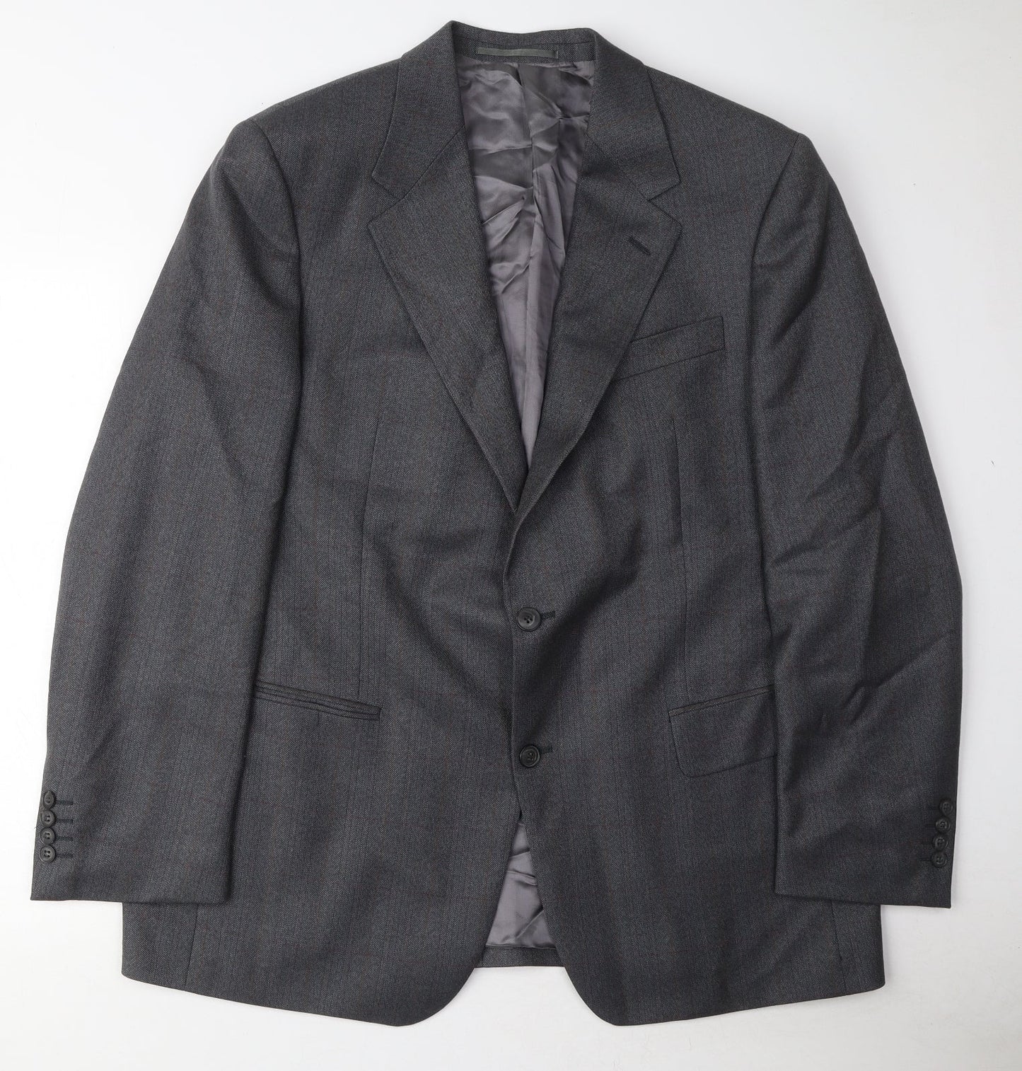 Douglas Mens Grey Wool Jacket Suit Jacket Size 44 Regular