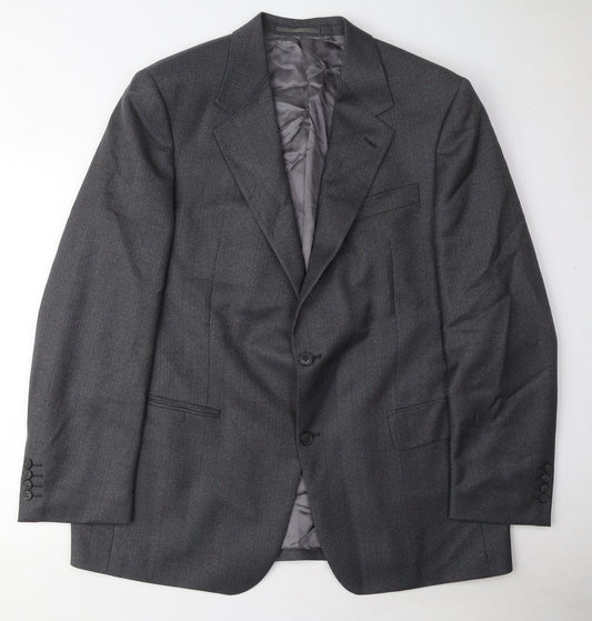 Douglas Mens Grey Wool Jacket Suit Jacket Size 44 Regular