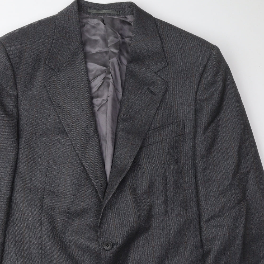 Douglas Mens Grey Wool Jacket Suit Jacket Size 44 Regular