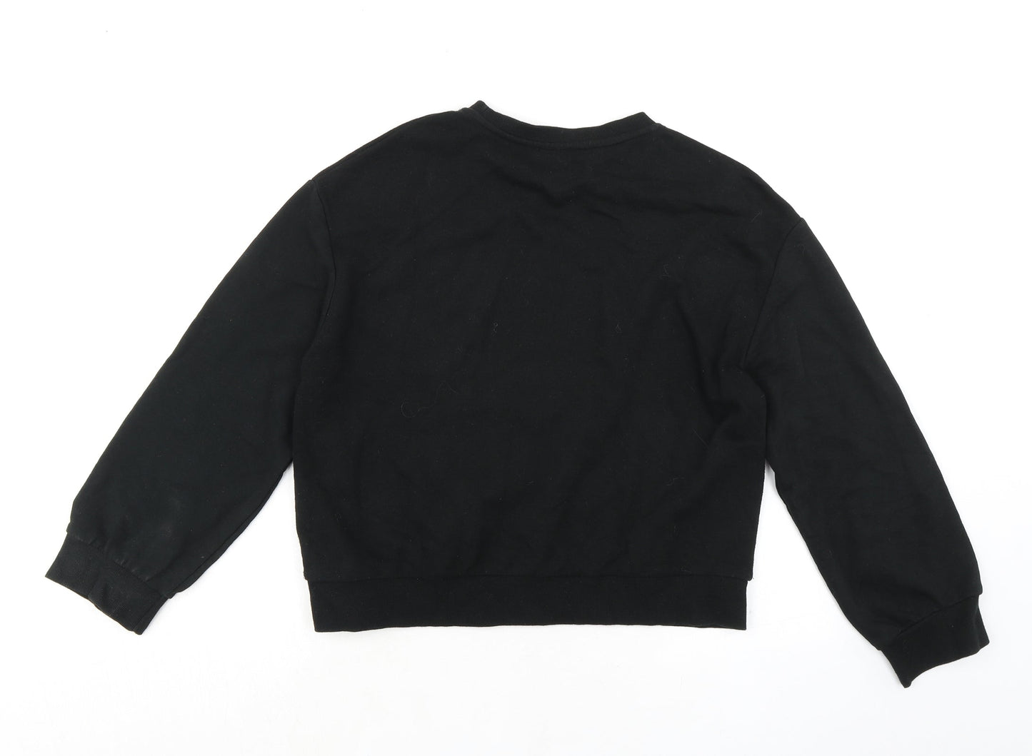 Zara Womens Black Cotton Pullover Sweatshirt Size S Pullover - I must be dreaming