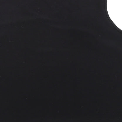 Essence Womens Black Polyester Basic Tank Size 26 V-Neck