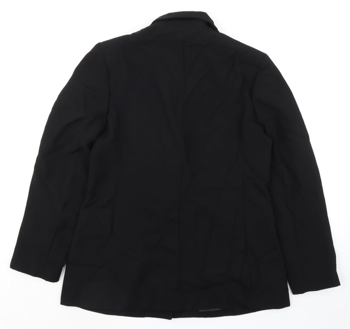 Liz Jordan Womens Black Jacket Blazer Size 10 Button
