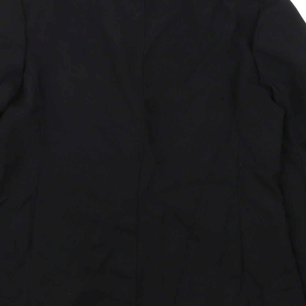 Liz Jordan Womens Black Jacket Blazer Size 10 Button