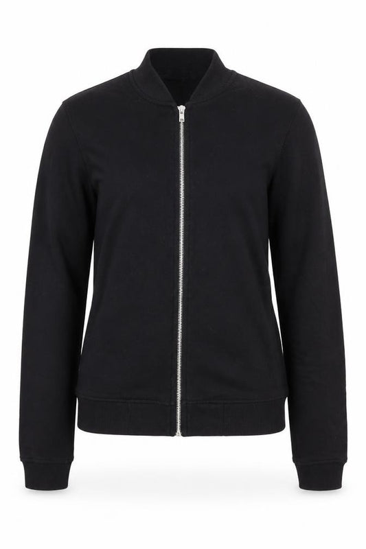 Missguided Womens Black Polyester Full Zip Sweatshirt Size 6 Zip