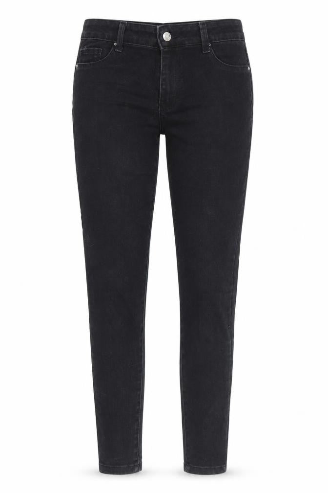 Denim & Co. Womens Black Cotton Skinny Jeans Size 8 L32 in Regular Zip