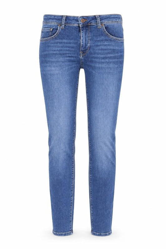 Vero Moda Womens Blue Cotton Skinny Jeans Size 4 L30 in Regular Zip