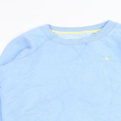 Jack Wills Womens Blue Cotton Pullover Sweatshirt Size 6 Pullover