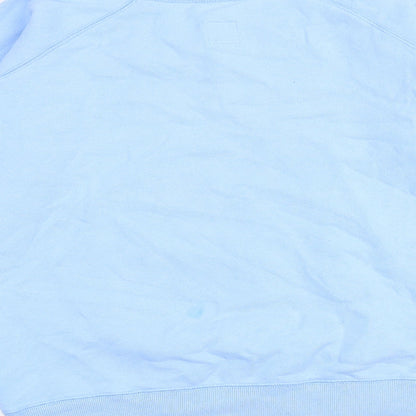 Jack Wills Womens Blue Cotton Pullover Sweatshirt Size 6 Pullover
