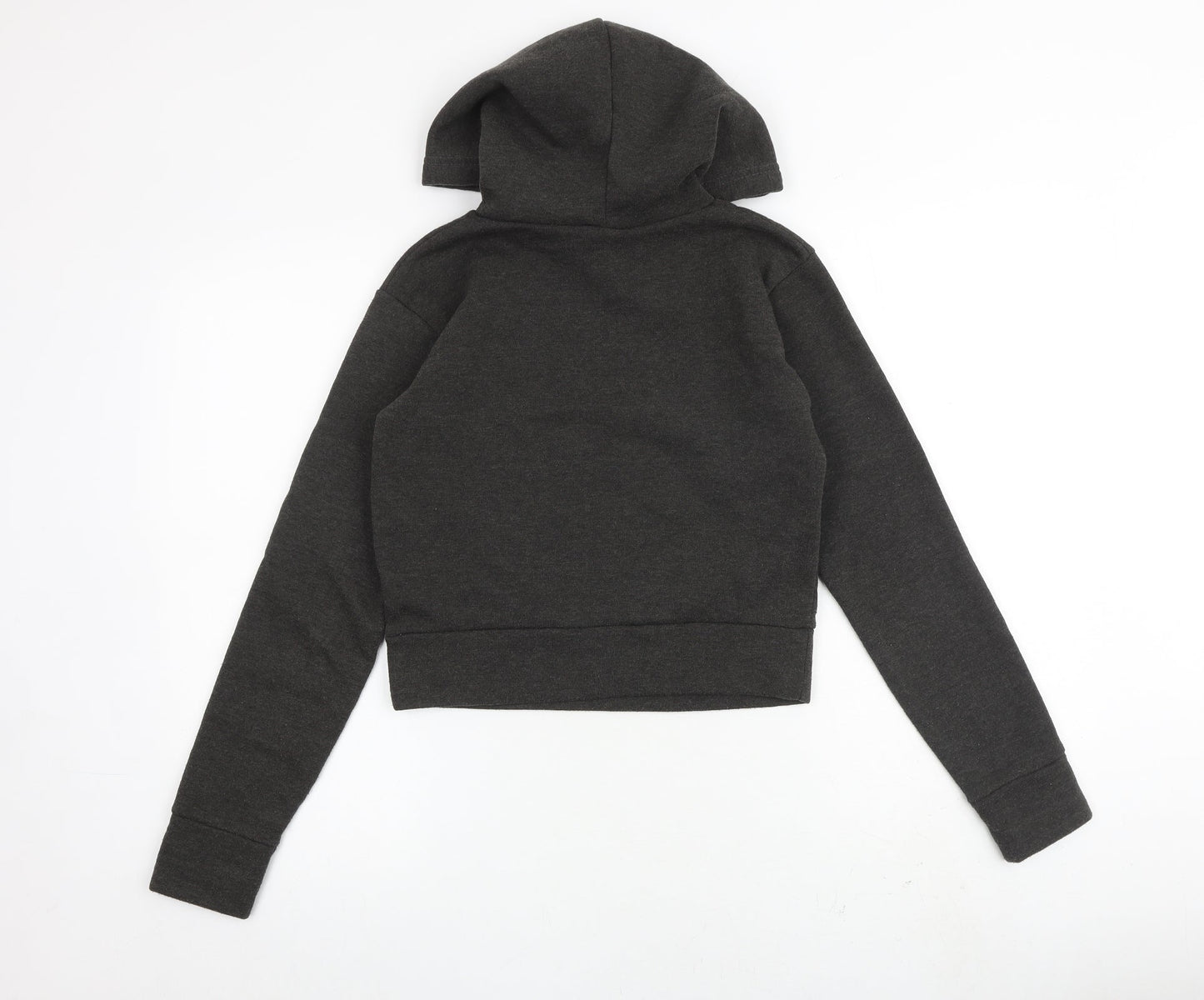 PRETTYLITTLETHING Womens Grey Polyester Pullover Hoodie Size 8 Pullover