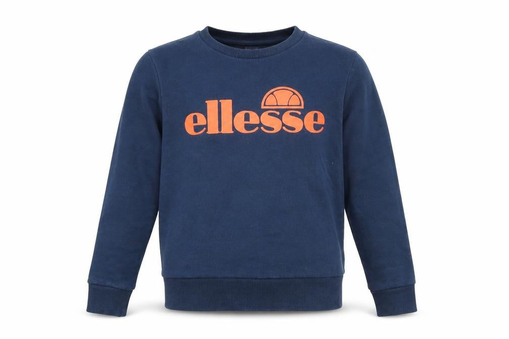ellesse Boys Blue Cotton Pullover Sweatshirt Size L Pullover