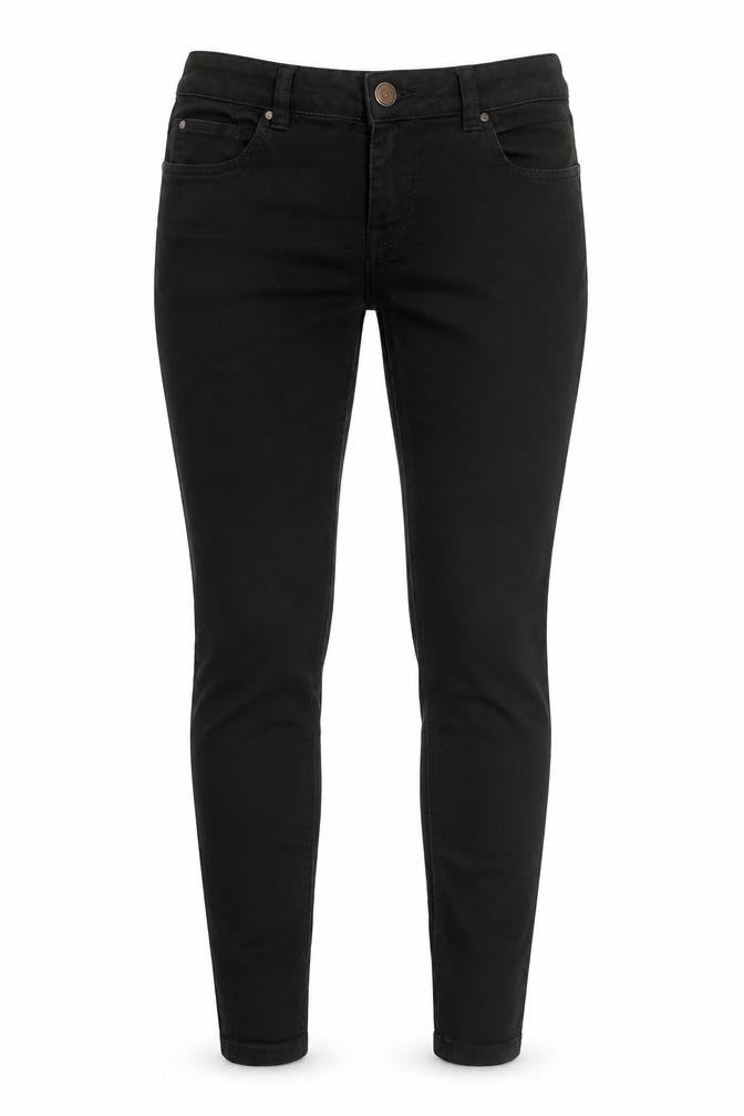 New Look Womens Black Cotton Skinny Jeans Size 10 L27 in Regular Zip