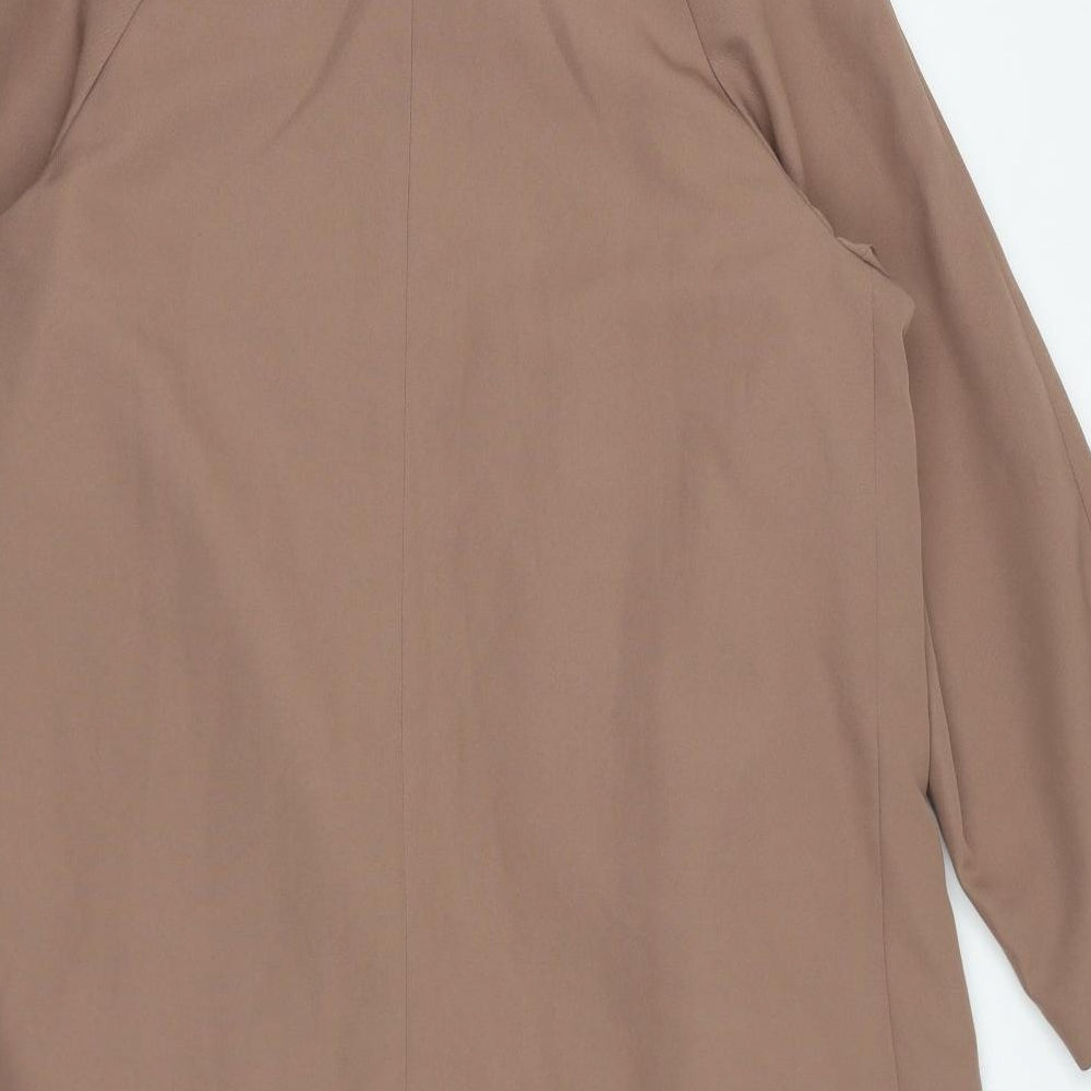 Sartor Womens Beige Overcoat Coat One Size Button