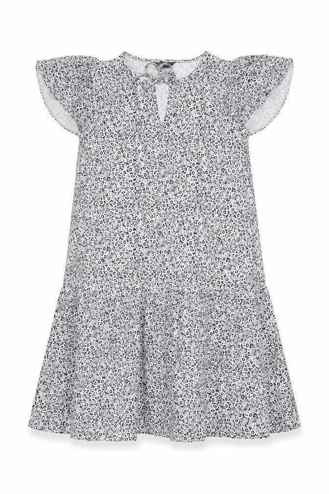 Marks & Spencer Womens White Geometric Viscose Trapeze & Swing Size 12 Round Neck Pullover