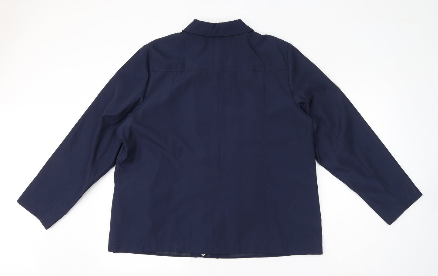Classic Womens Blue Jacket Size L Zip
