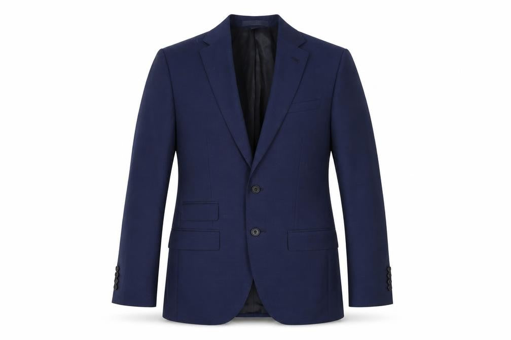 Marks & Spencer Mens Blue Wool Jacket Suit Jacket Size 36 Regular