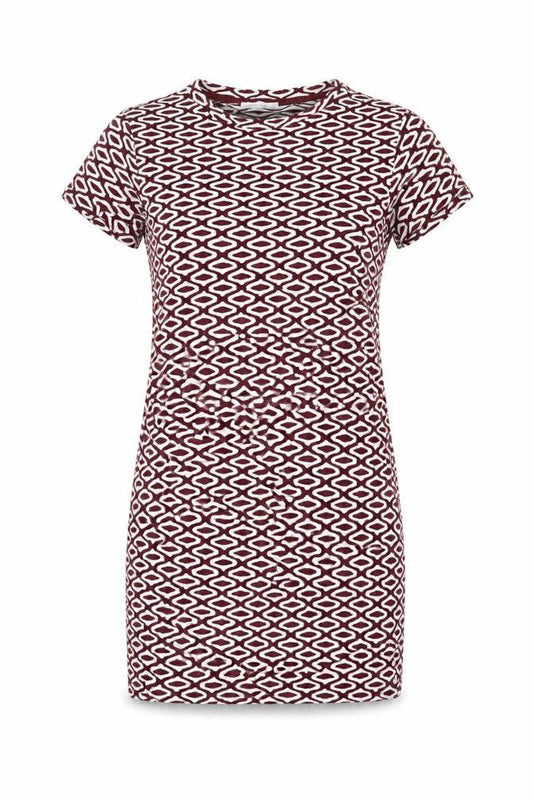 Zara Womens Multicoloured Geometric Polyester Bodycon Size S Round Neck Pullover