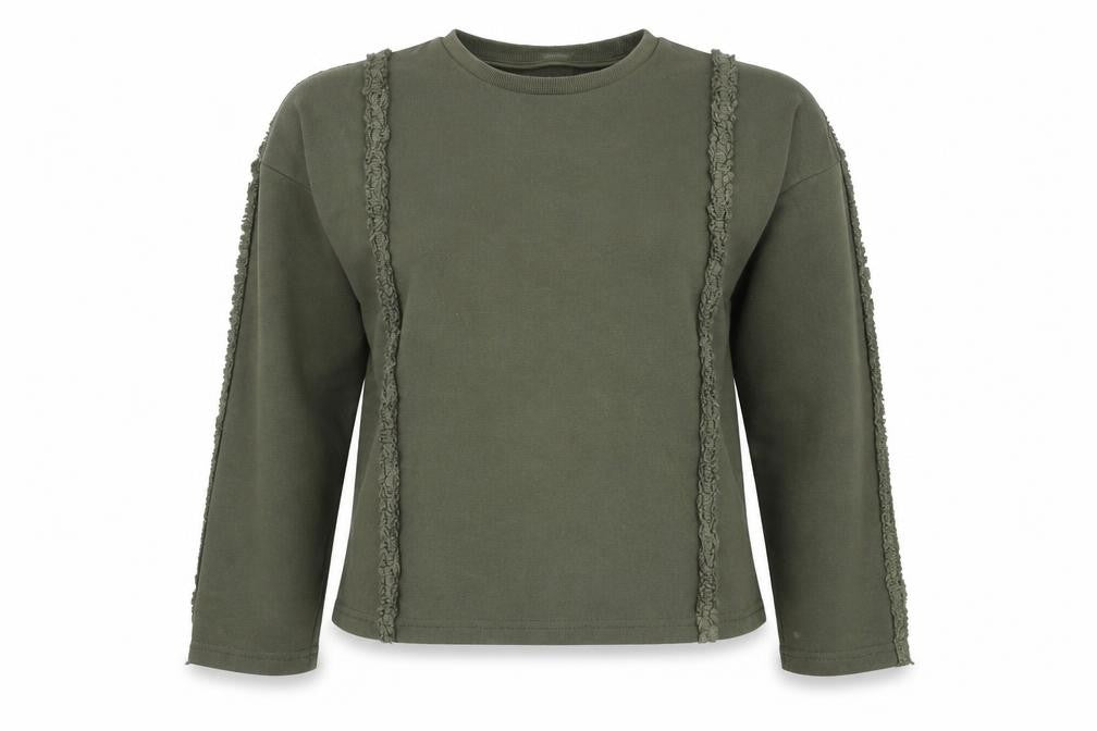 Moon River Womens Green Polyester Basic T-Shirt Size L Round Neck
