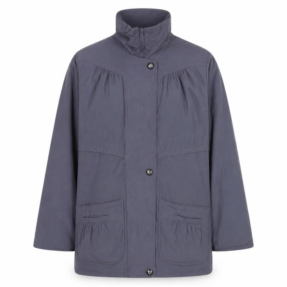 Telemac Womens Purple Parka Coat Size 10 Zip