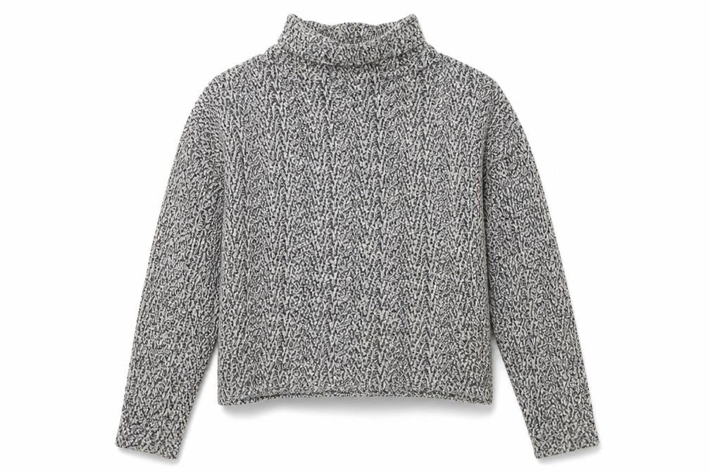 American Apparel Womens Multicoloured Mock Neck Cotton Pullover Jumper Size L