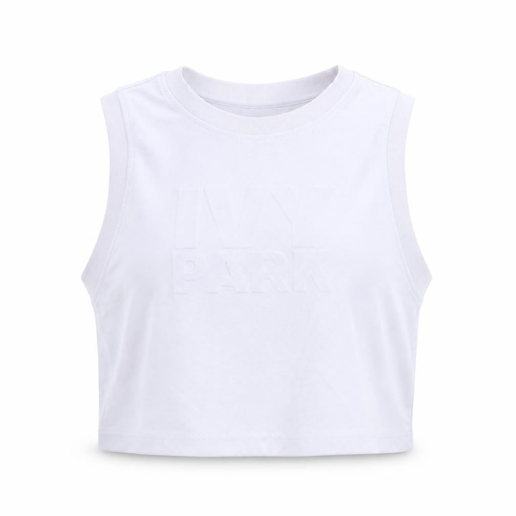 IVY PARK Womens Purple Polyester Basic Tank Size XS Round Neck