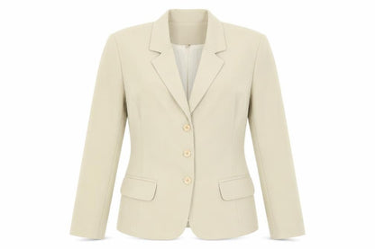 Brasil Em Gotas Womens Beige Jacket Blazer Size M Button