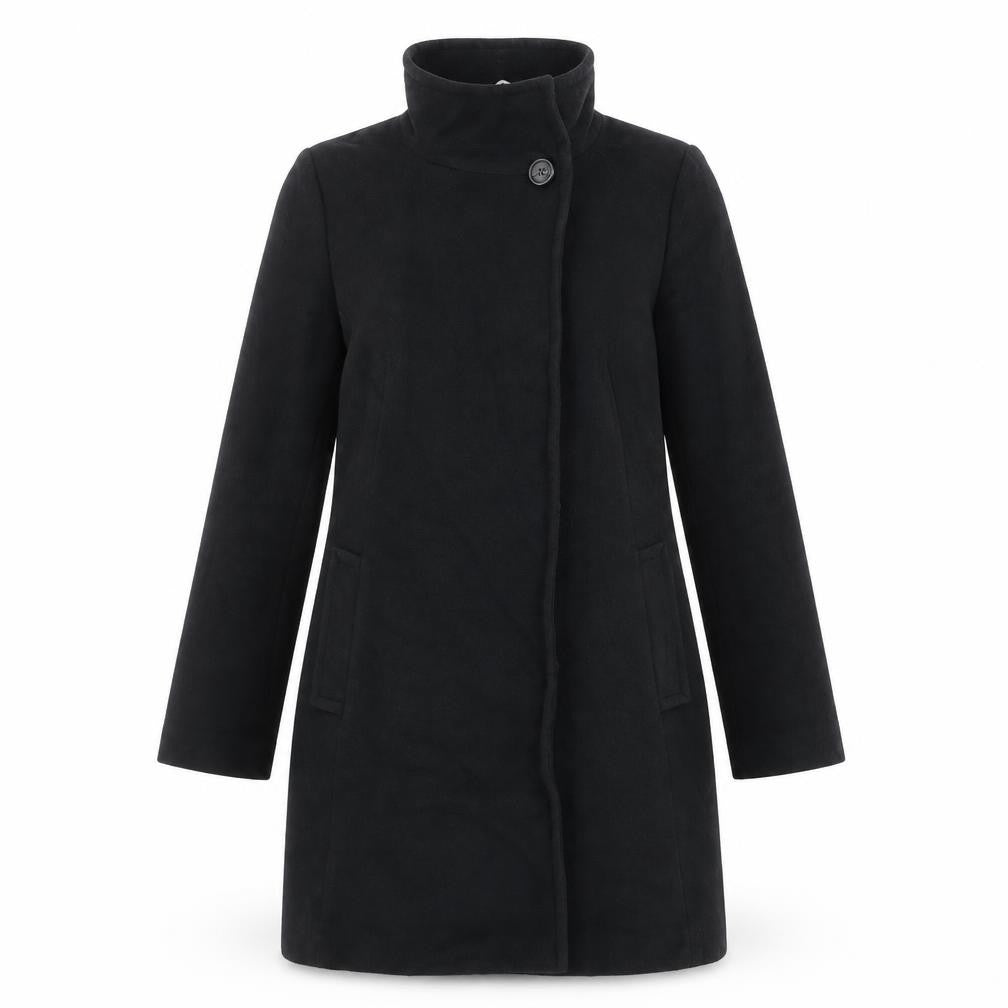 Gap Womens Black Overcoat Coat Size S Button