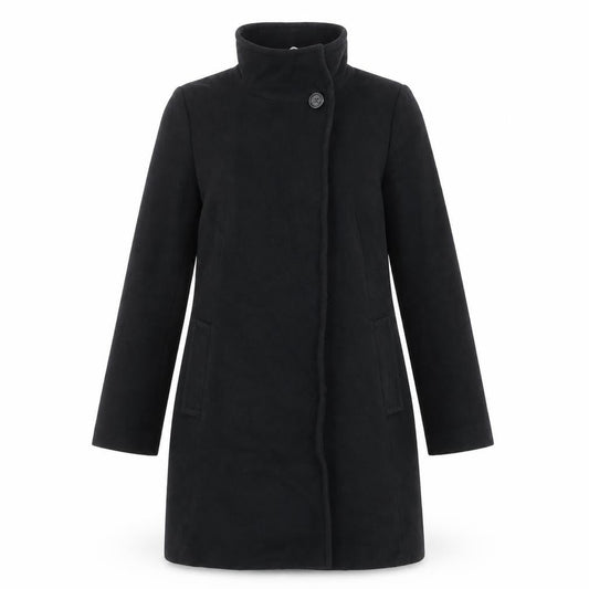 Gap Womens Black Overcoat Coat Size S Button