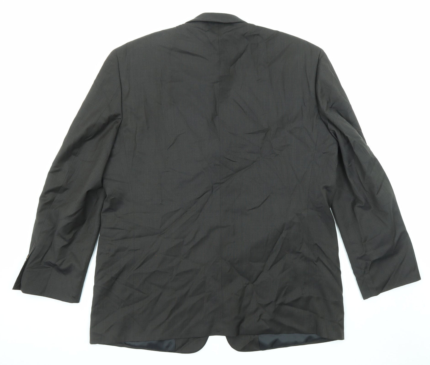 Cross & Winsor Mens Black Wool Jacket Suit Jacket Size 46 Regular