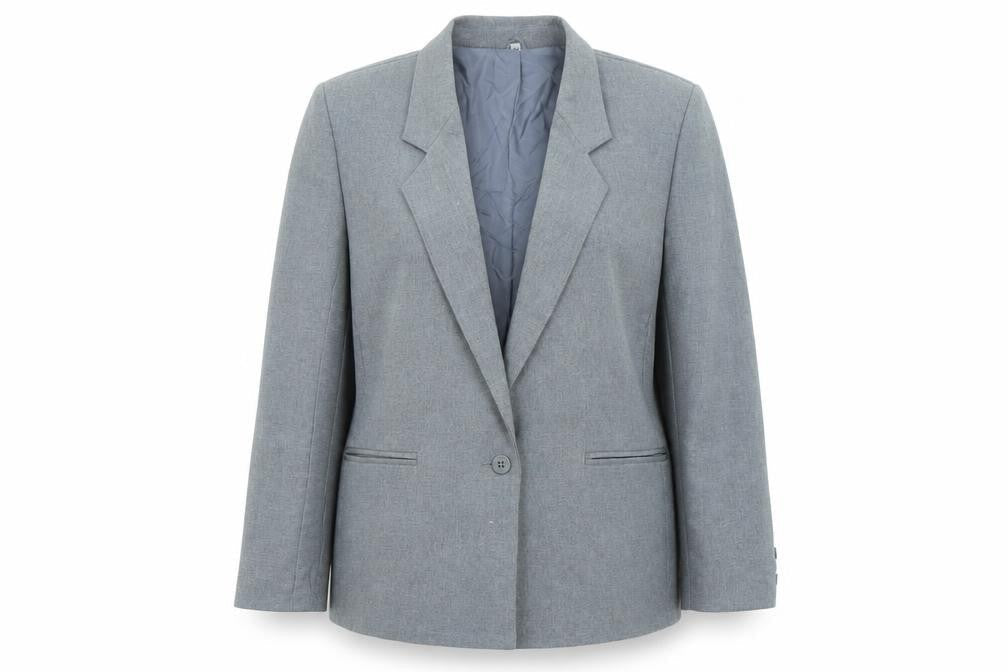 Debenhams Womens Grey Polyester Jacket Blazer Size 14