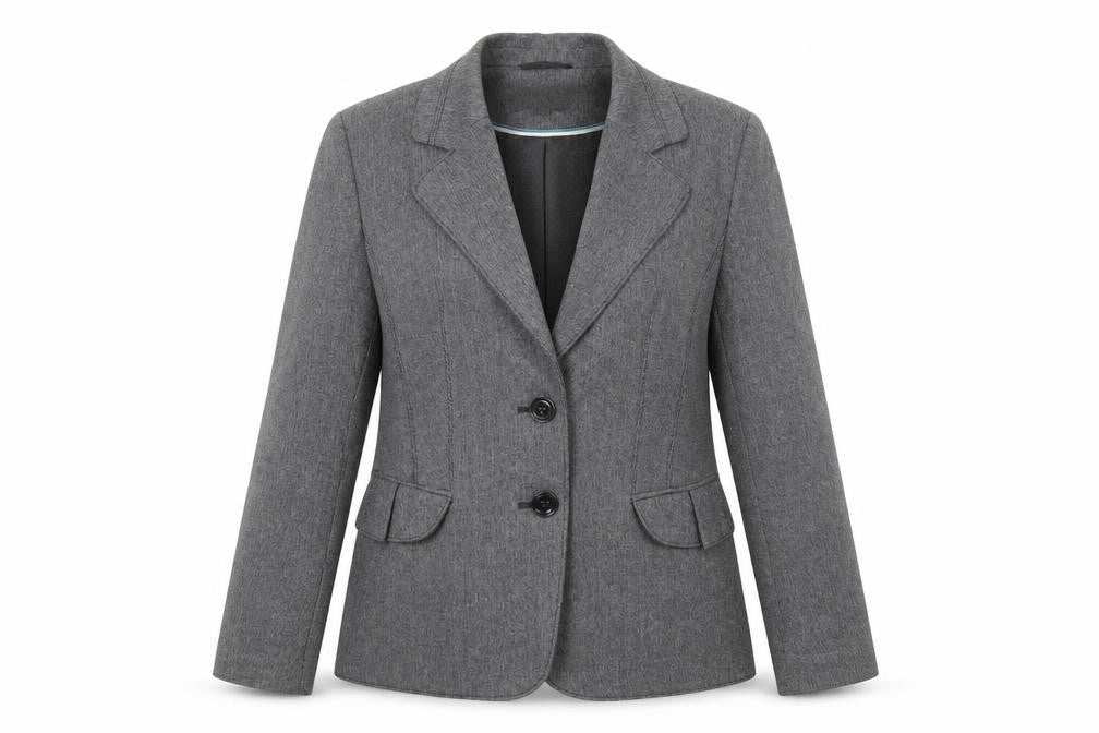 Autonomy Womens Grey Polyester Jacket Blazer Size 14